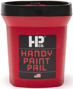 Handy Paint Pail - a red handheld paint pail