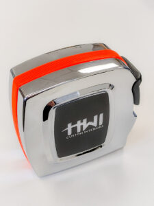 Lufkin tape measure with HWI Custom Interiors branding