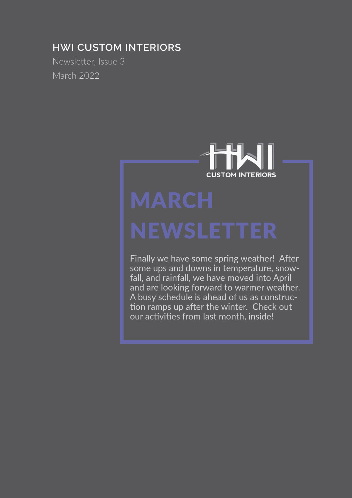 Featured image for “March 2022 Newsletter”