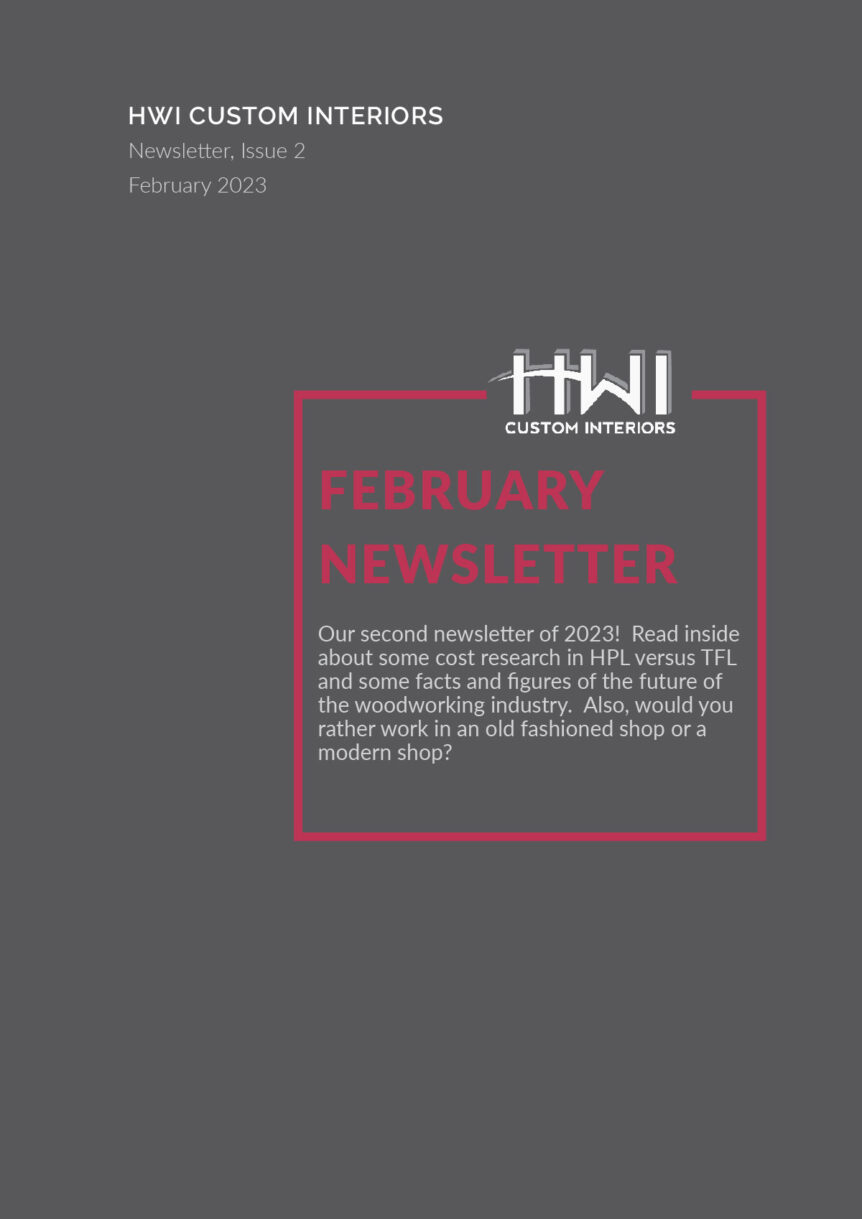HWI Custom Interiors February Newsletter